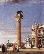 Richard Parkes Bonington, The Column of St Mark in Venice